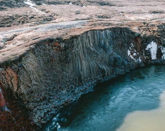 Stuðlagil Canyon, basalt column canyon in East Iceland