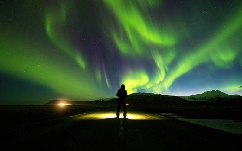 northern lights in Iceland on the ultimate reykjavik night tour