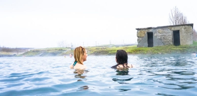 Iceland hot spring, Secret Lagoon hot spring in Iceland