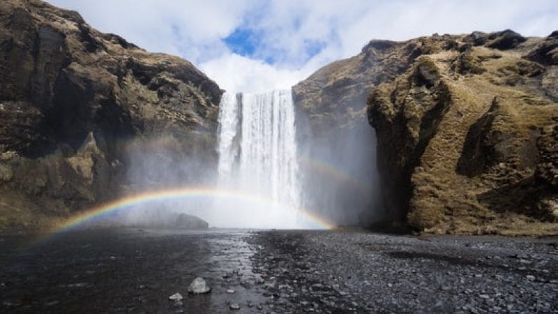 Skógafoss waterfall