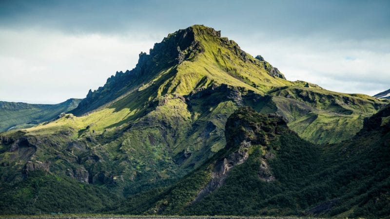 Tindfjöll Circle Hike, View over Þórsmörk in the Highlands of Iceland