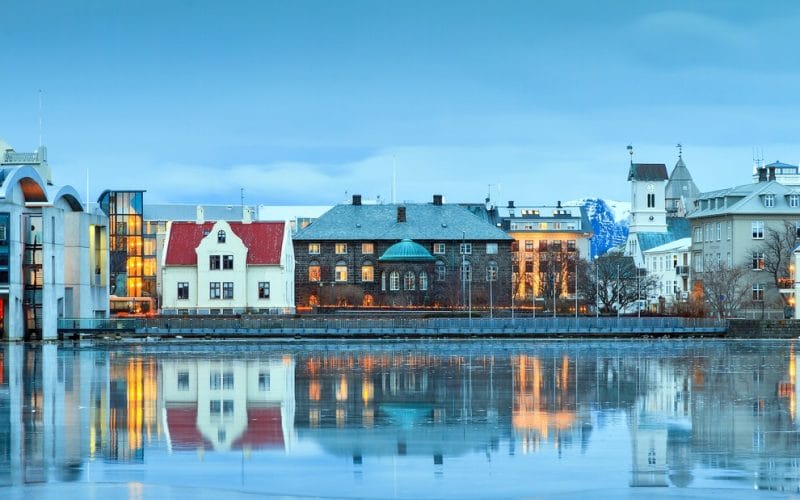 Tjornin pond in Reykjavik on the Reykjavik walking tour