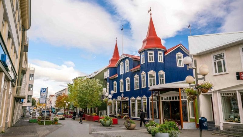 unique house in Akureyri north Iceland, capital of north Iceland