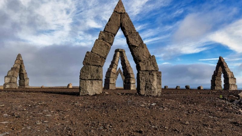 Arctic Henge in Raufarhofn north Iceland