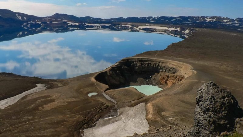 Askja Crater in the highlands of Iceland