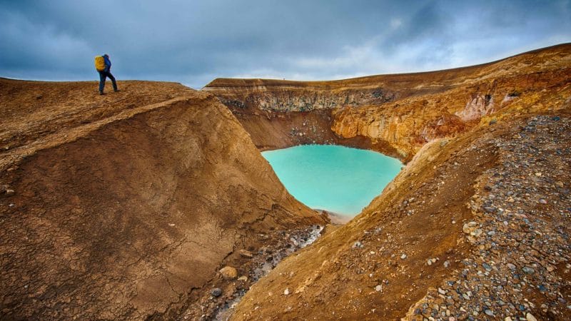 Askja Crater in the highlands of Iceland
