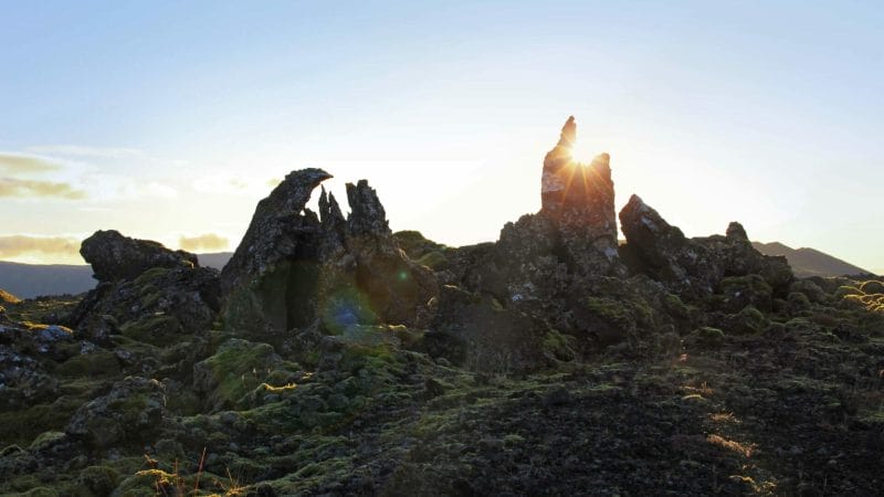 Berserkjahraun lava fields in Snæfellsnes Peninsula