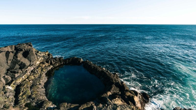 Brimketill hot spring in Reykjanes Peninsula