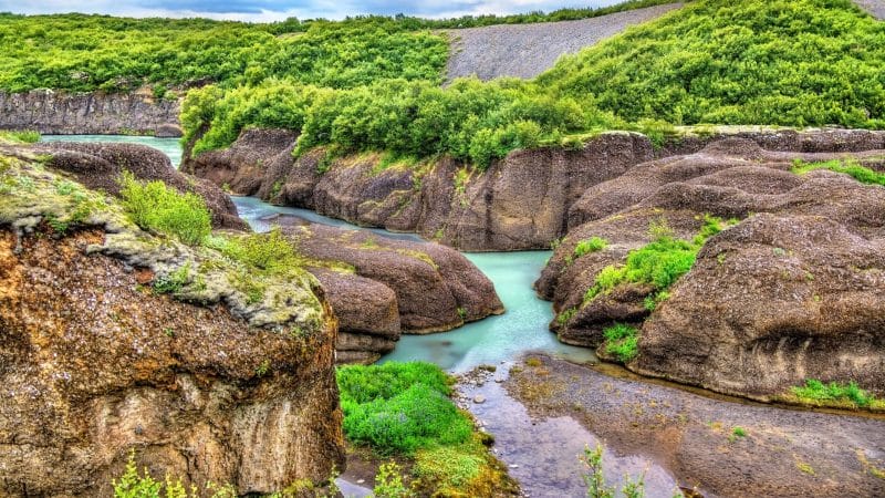 Brúarhlöð canyon in the Golden Circle