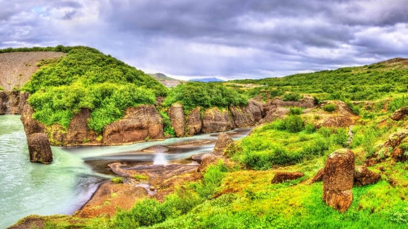 Brúarhlöð canyon in the Golden Circle