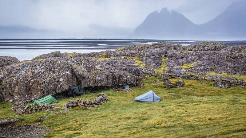 wild camping in Iceland