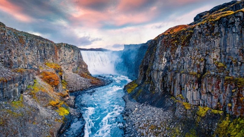 Dettifoss the most powerful waterfall in Europe