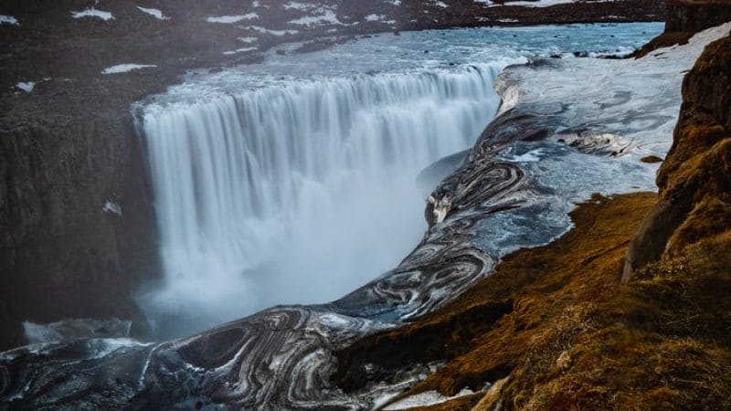 Dettifoss in north Iceland the most powerful waterfall in Europe
