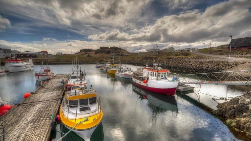 boats in Djupivogur, East Iceland