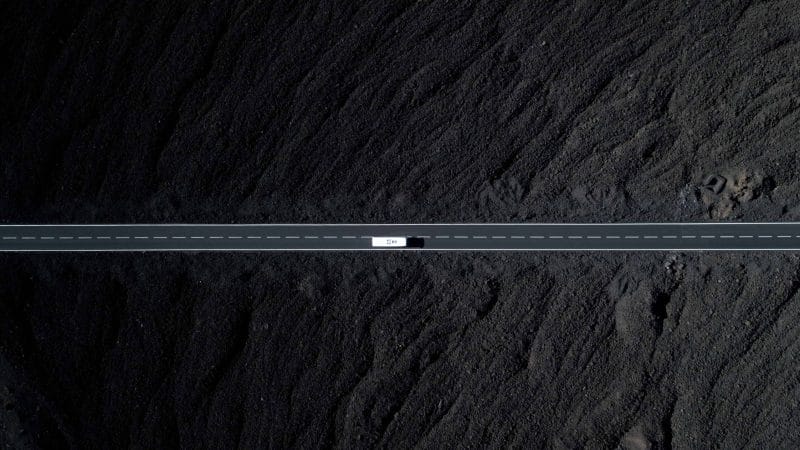 Drone flying in Iceland