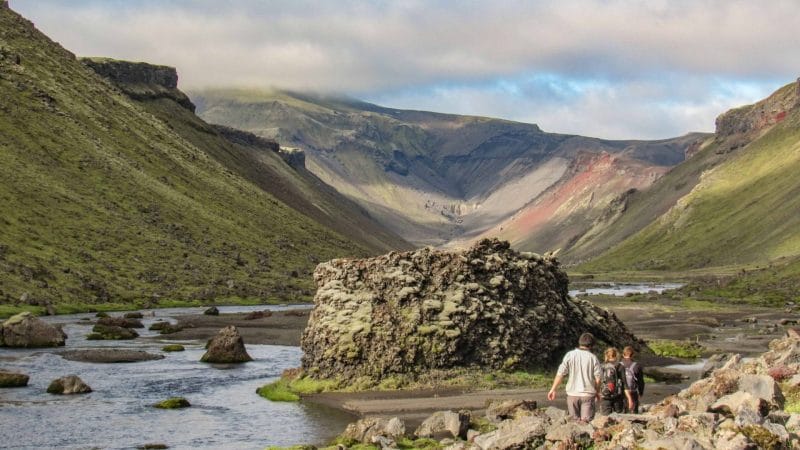 Eldgjá Crater in the highlands of Iceland