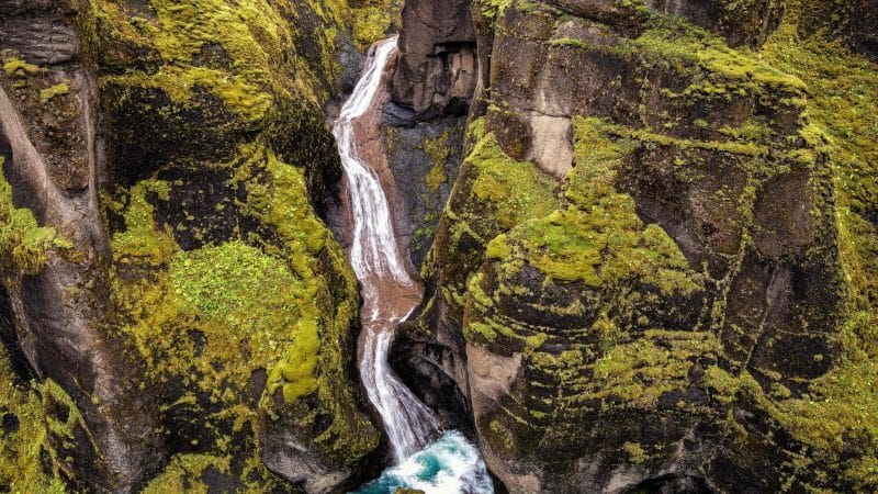Fjaðrárgljúfur canyon in south Iceland
