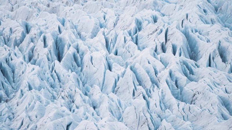 view over the glacier at Fjallsarlon glacier lagoon in south Iceland