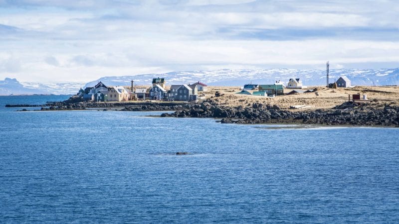 Flatey Island in west Iceland