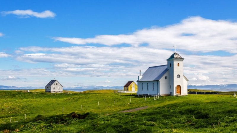 Flatey Island in west Iceland