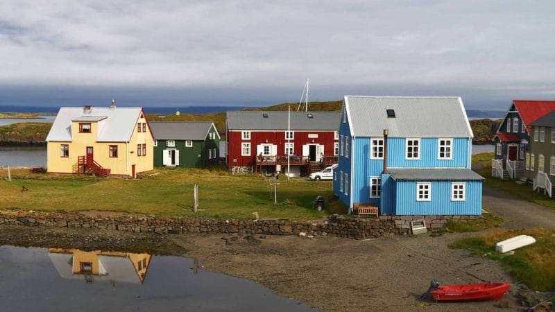 Flatey Island in west Iceland