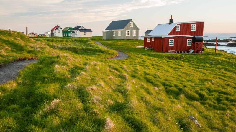 Flatey Island in west Iceland
