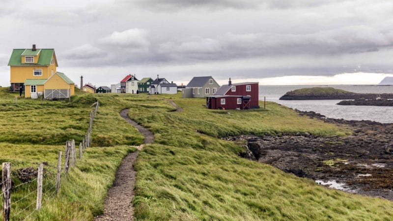 Flatey Island in west Iceland