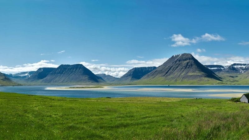 Flateyri fishing village in the Westfjords of Iceland