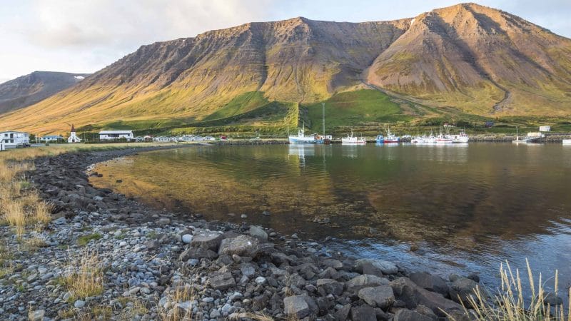 Flateyri fishing village in the Westfjords of Iceland