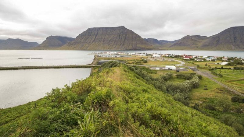Flateyri fishing village in the Westfjords of Iceland