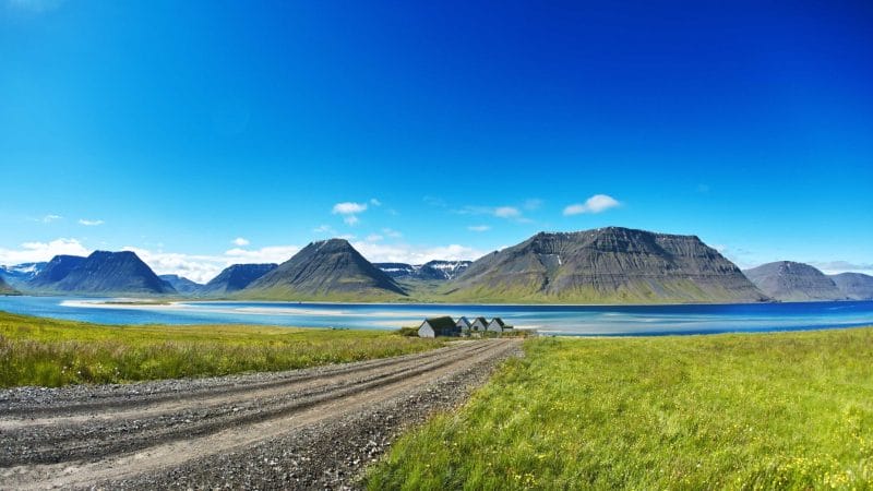 Flateyri fishing village in the Westfjords of Iceland