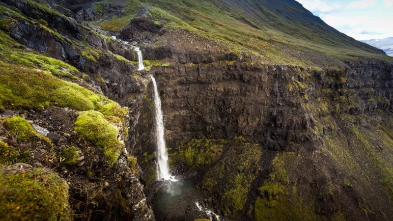 Flögufoss waterfall in East Iceland