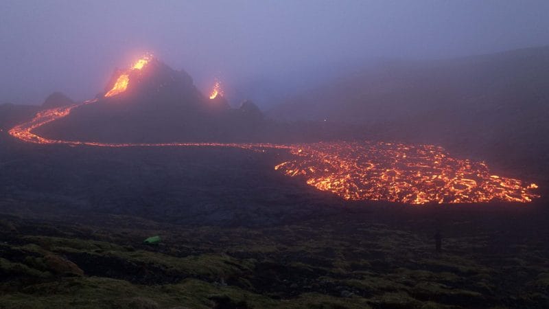 active volcano tour, Geldingadalur erupting volcano in Iceland