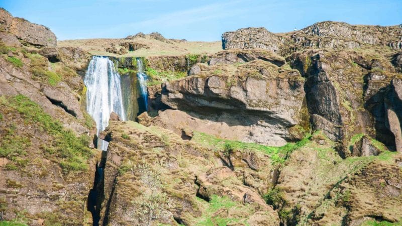 Gljúfrabúi hidden waterfall - south Iceland