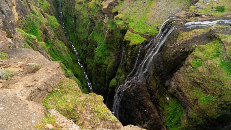 Glymur highest waterfall in Iceland