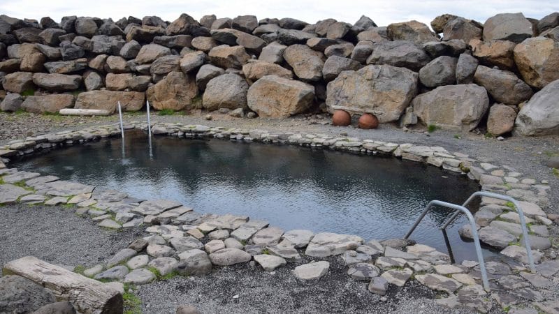 Grettislaug hot spring in north Iceland