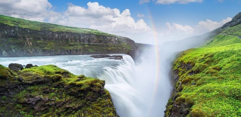 Gullfoss waterfall in Golden Circle Iceland Tour Booking