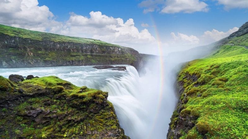 Gullfoss waterfall in Golden Circle Iceland Tour Booking