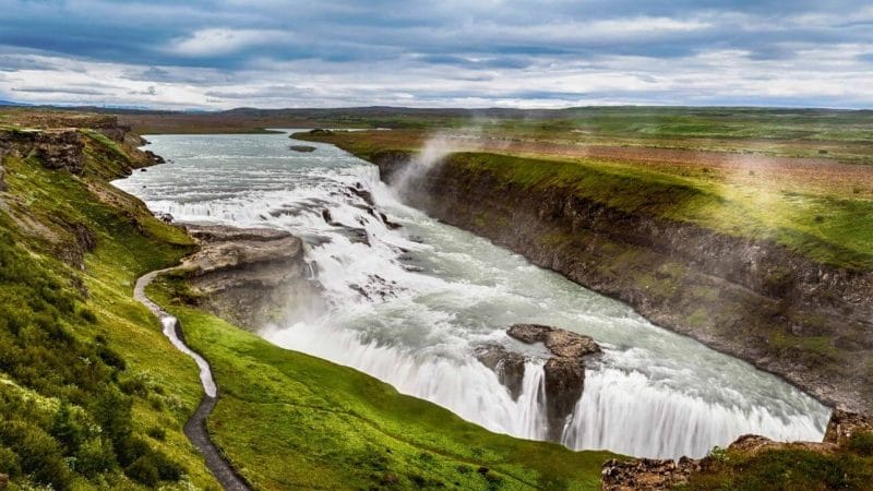 Gullfoss waterfall in Golden Circle Iceland Travel Guide