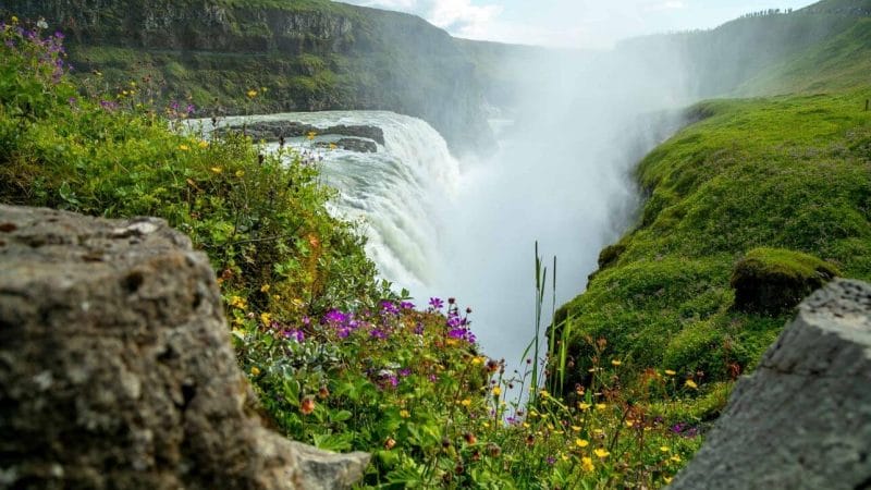 Golden Circle Tours, Gullfoss waterfall in Golden Circle Iceland Packages