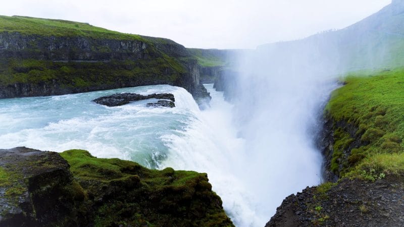 Gullfoss waterfal in Golden Circle