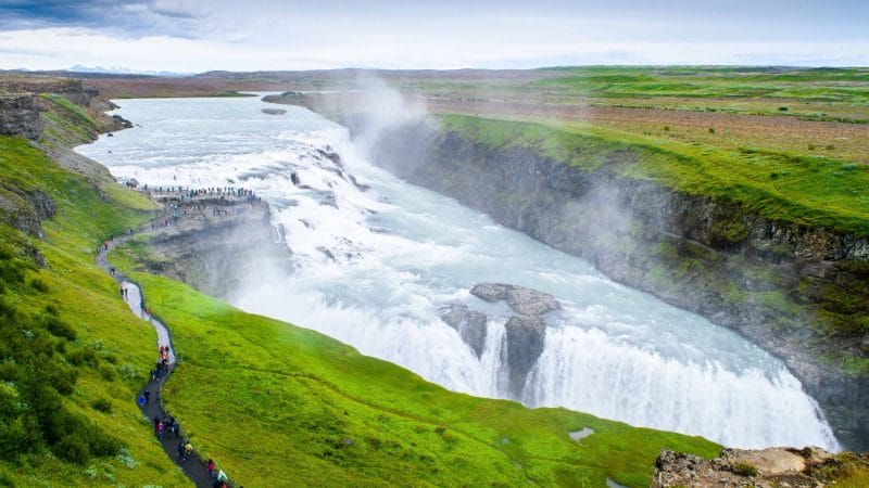 Gullfoss waterfall in Golden Circle Iceland Packages