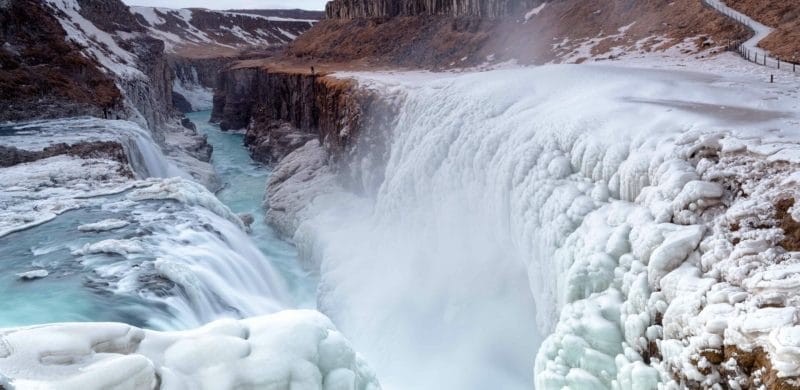 Gullfoss Waterfall in Golden Circle Iceland Tour Guide