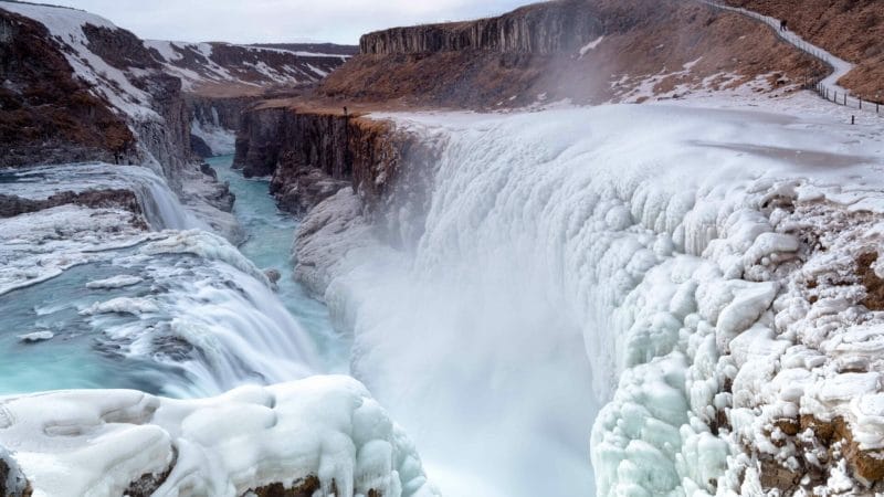 Gullfoss Waterfall in Golden Circle Iceland Tour Guide