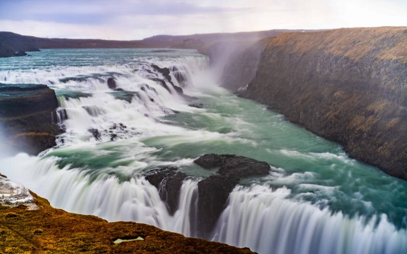 Gullfoss waterfall in Golden Circle Iceland Tour Booking