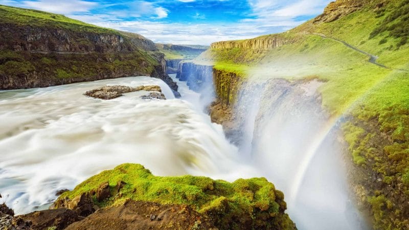 Gullfoss waterfall in Golden Circle Iceland Travel Packages