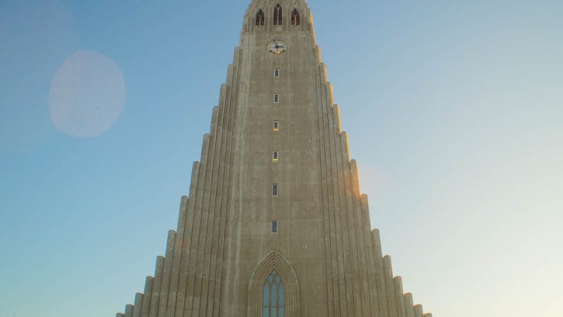 Hallgrimskirkja church in Reykjavik