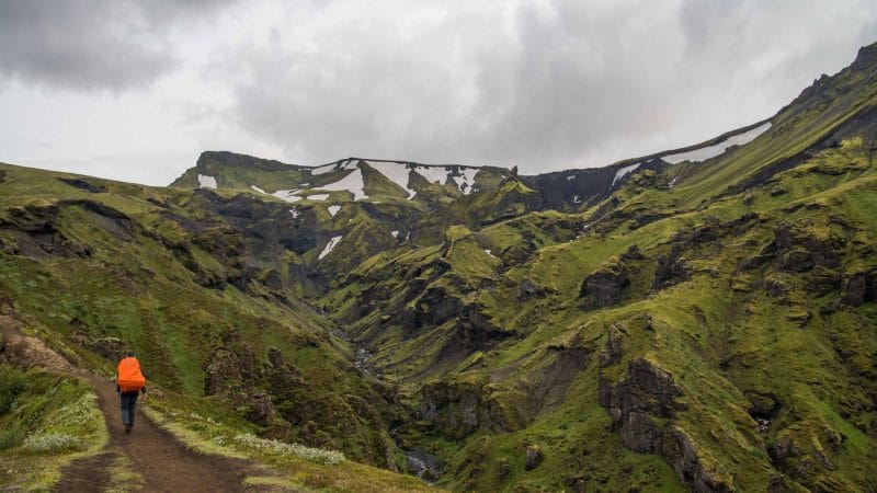 nature of Iceland, Hiking in Þórsmörk the highlands of Iceland