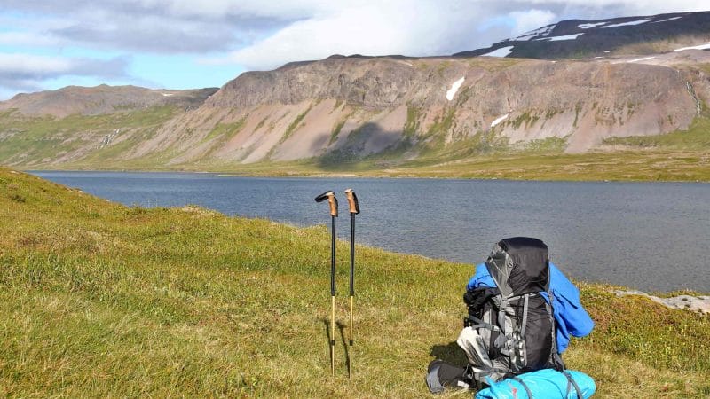 Hiking in Hornstrandir Nature Reserven in the Westfjords of Iceland