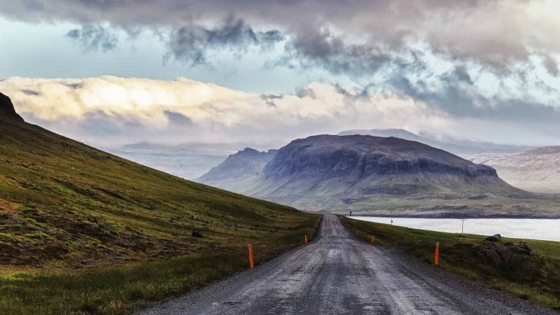 highland roads to Hveravellir geothermal area in the highlands of Iceland